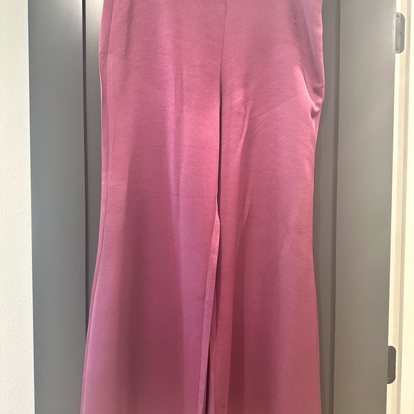 Vince Purple Wide Leg Pants - Picture 4 of 7